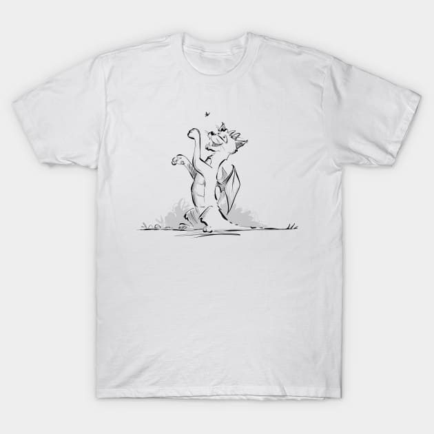 Dragon kitty T-Shirt by Jason's Doodles